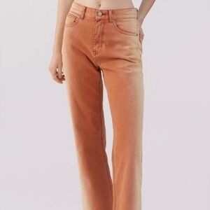 BDG cowboy jean sz 25 urban outfitters ombré rustic orange